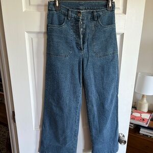Super comfortable & cute LOUP XS wide leg jean